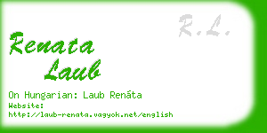 renata laub business card